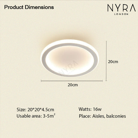Virelli Ceiling Light Cool White Glow