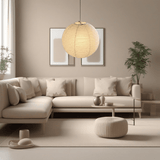 Aurelia Balloon Pendant Light - Rice Paper Parisian-Inspired Design | OroDwell