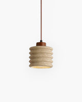 LumaVell Japandi Pendant Light wavy ceramic shade - OpalDwell