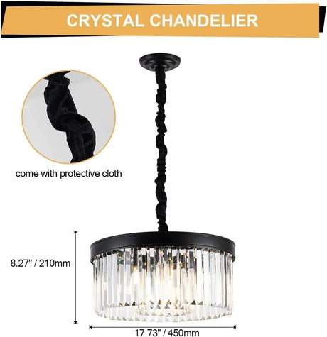 Crystal ceiling fixture close-up