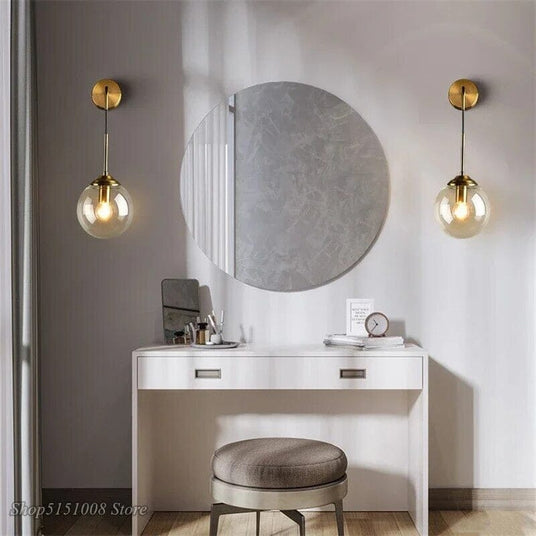 Glass Wall Lamp for Living Room