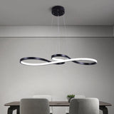 Liora Chandelier Pendant Light - Aluminum and Acrylic Twisted Asymmetrical Sculptural Design | OroDwell