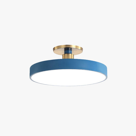 Metal Flush Mount Ceiling Light Slim Round Fixture