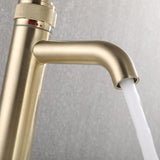 Single-handle bathroom mixer faucet with included mounting hardware - chrome finish spout