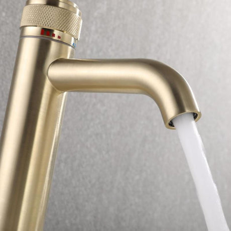 Single-handle bathroom mixer faucet with included mounting hardware - chrome finish spout