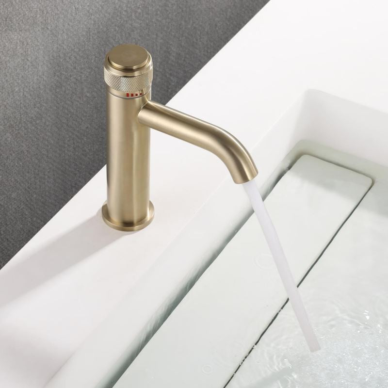 Single-handle bathroom mixer faucet for modern bathroom decor - hot and cold water control