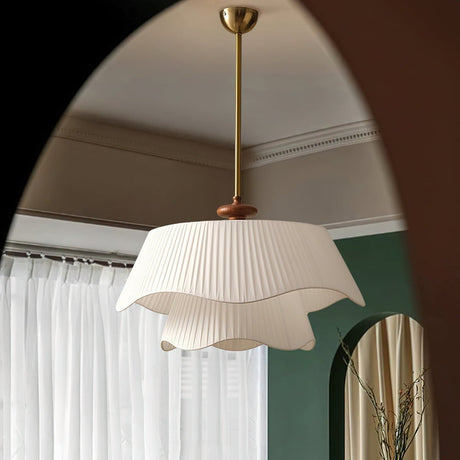 Lumenara Pendant Lamp Metal Glass Wood Detail Close-Up - OpalDwell
