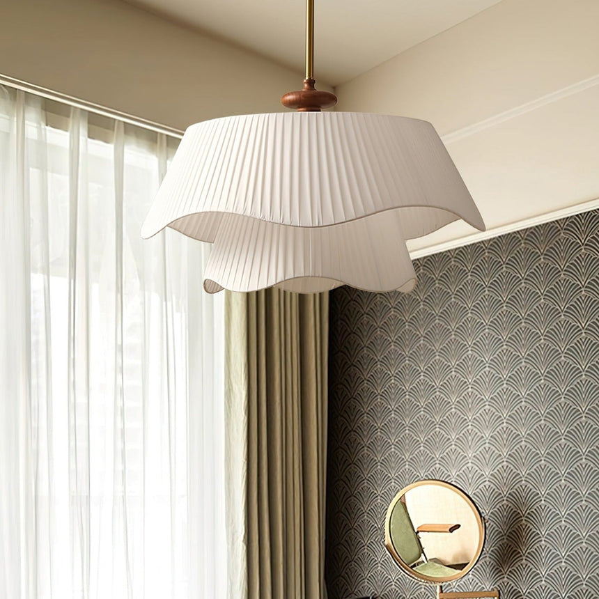 Wood Pendant Light Soft Ambient Glow Design - OpalDwell