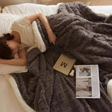Plush wool blanket for living room