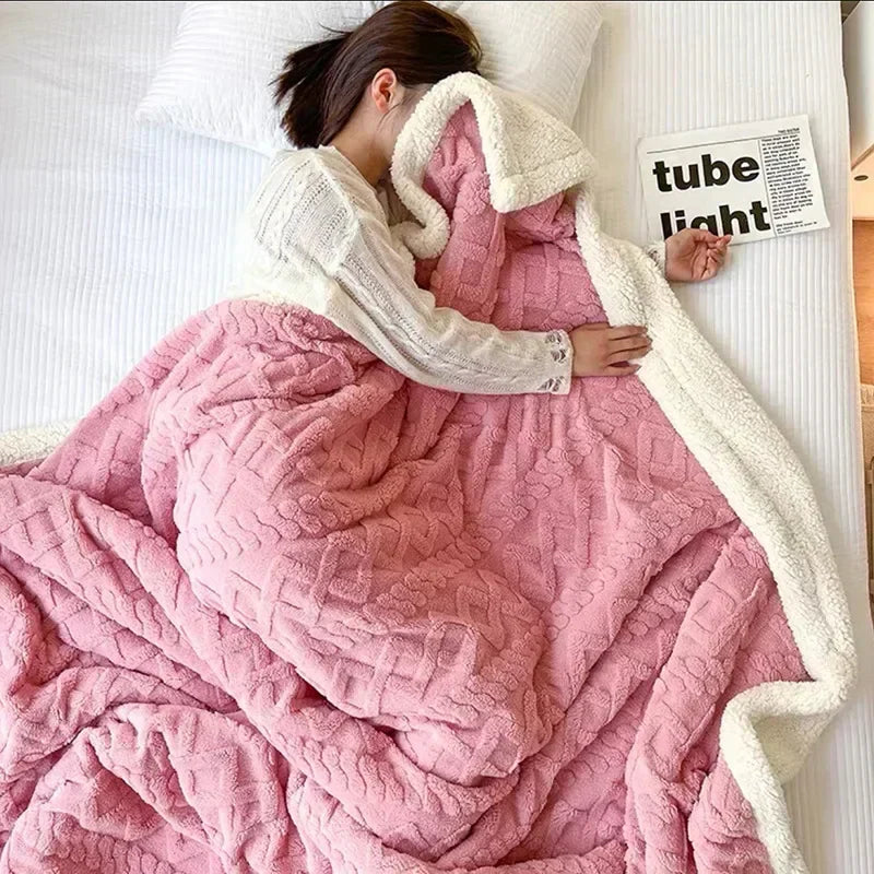 Winter bed blanket warm and soft
