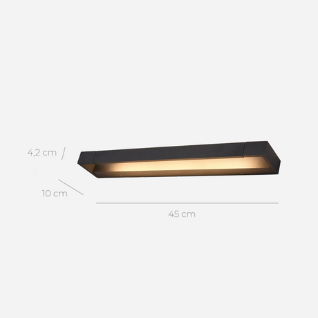AeroLuma Aluminum Wall Lamp in a hallway setting | OroDwell
