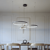 Aluminum ring pendant lamp for modern homes
