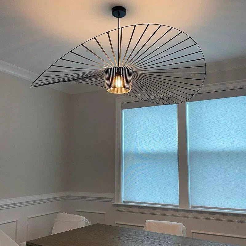 Ceiling lamp fixture black finish