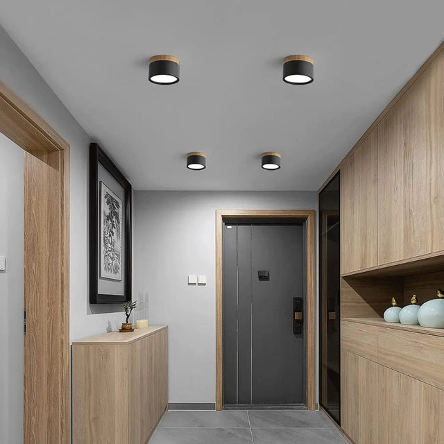 Cylindra Scandinavian Aluminum Ceiling Light – Hero View - OroDwell