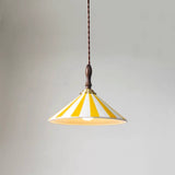Retro Pendant Light Blue Finish Detail OpalDwell