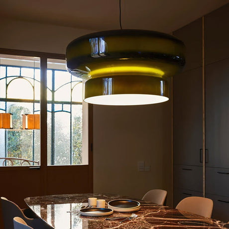 Blown Glass Pendant Light for Bedroom Decor