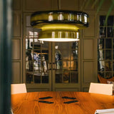 Blown Glass Pendant Light for Work Areas