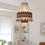 Pendant Light With Boho Geometric Weave Design - OroDwell