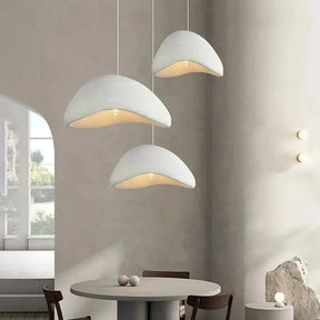 Chandelier illuminated with warm ambient glow