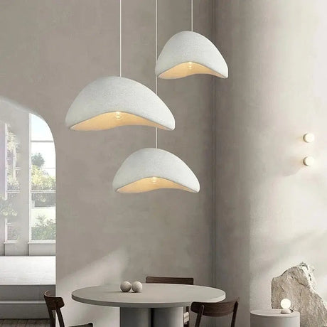 Chandelier illuminated with warm ambient glow