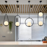 Glass Orb Pendant for Living Room Ambiance