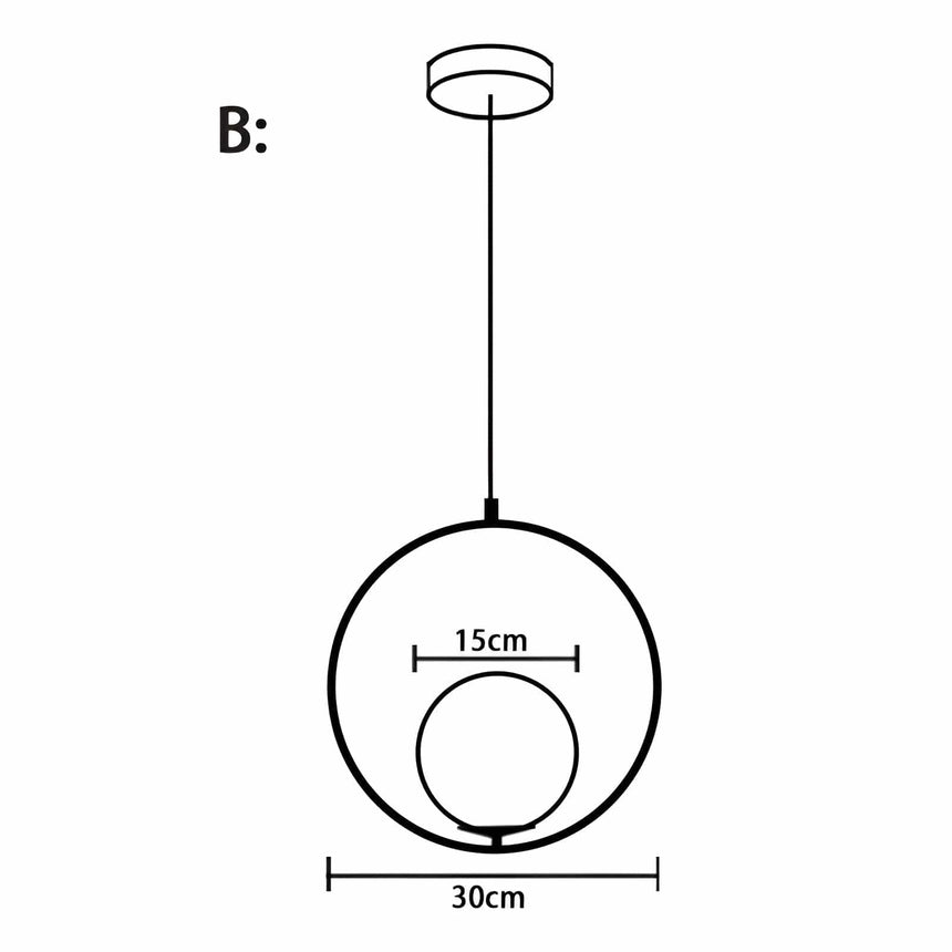 Nordic-Inspired Pendant Light for Kitchen