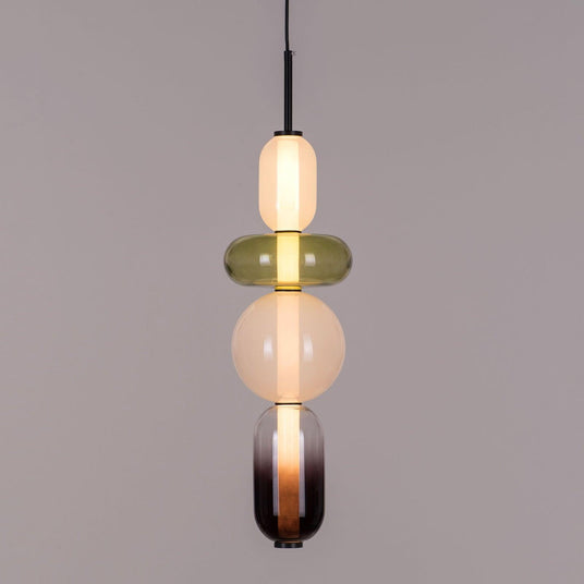 Glass Pendant Light Silhouette Detail View - OroDwell