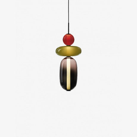 Sugar Glass Pendant Light With Vibrant Design - OroDwell