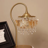 Crystal Table Lamp with Warm LED Glow
