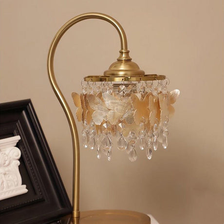 Crystal Table Lamp with Warm LED Glow