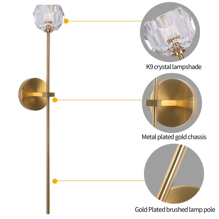 Sophisticated wall sconce for home decor