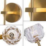 LED crystal wall light for entryway