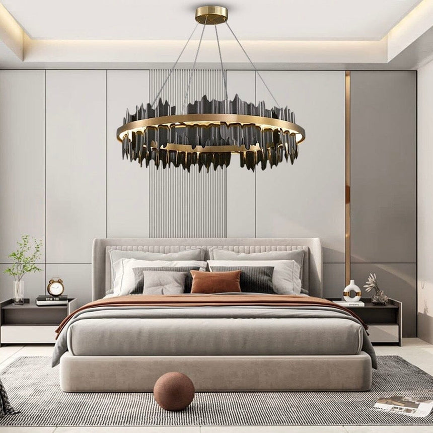 Circular Chandelier Remote Control Color Temperature