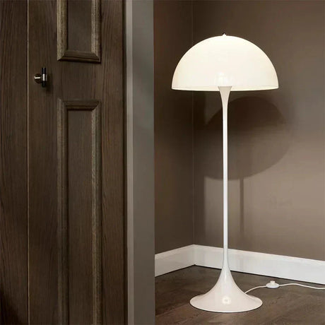 Mushroom Floor Lamp Clean Silhouette Detail