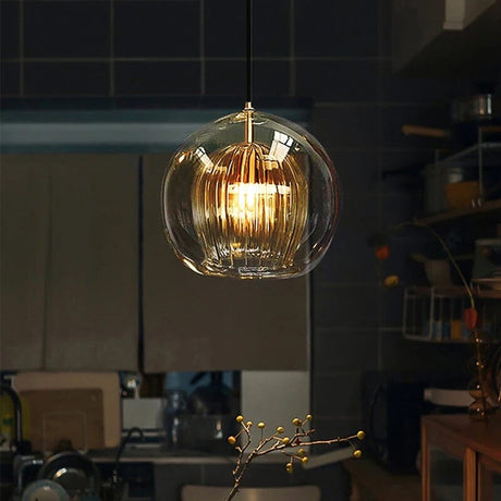 Pendant Light with Aluminum and Glass Finish for Dining Room | OroDwell