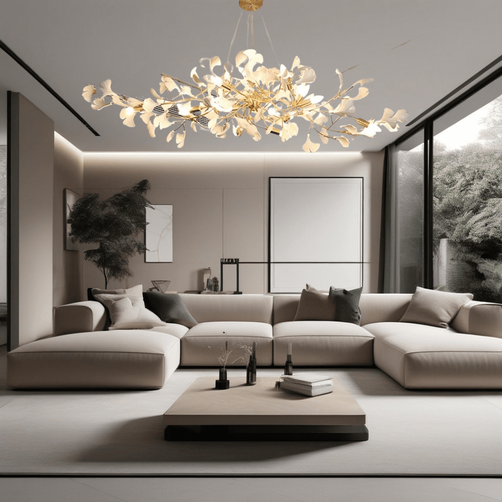 Ceramic Petal Chandelier Dimmable LED