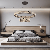 gold or silver finish chandelier option