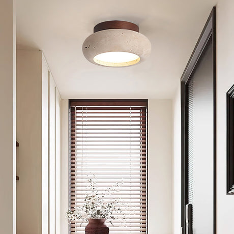 Travertine Shade Ceiling Light Fixture