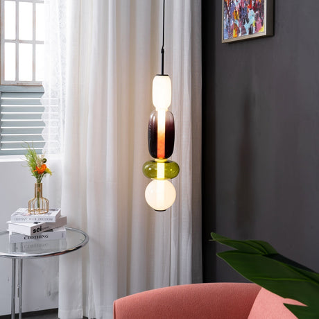 Pendant Light In Colored Glass Finish - OroDwell