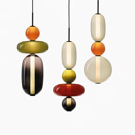 LumaWisp Sugar Glass Pendant Light for Warm Ambience - OpalDwell