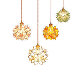 Capiz Shell Brass Pendant Light for Living Room