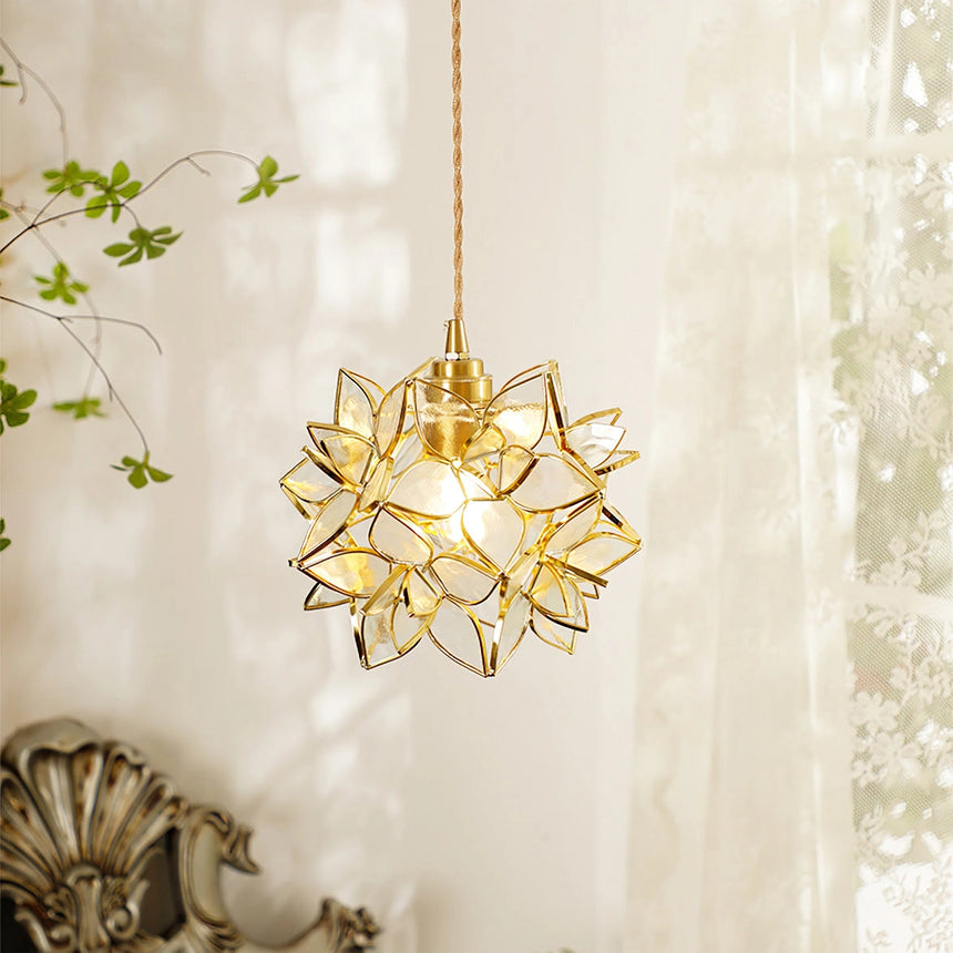 AuroraCapiz Hanging Lamp for Elegant Interiors