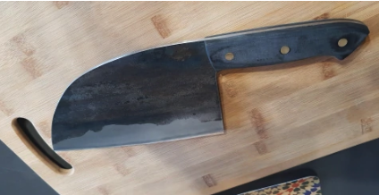Morava Handmade Serbian Chef Knife overall product view - OpalDwell