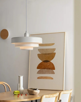 Solara Retro Orange Pendant Light for living room accent - OpalDwell