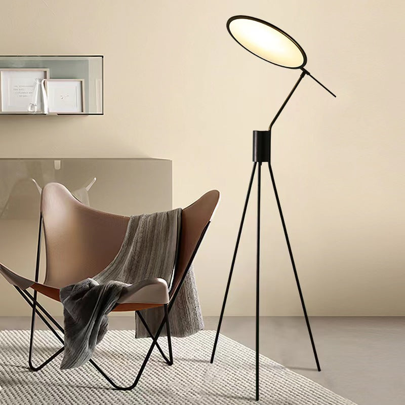 LED Floor Lamp Black Finish Close-Up