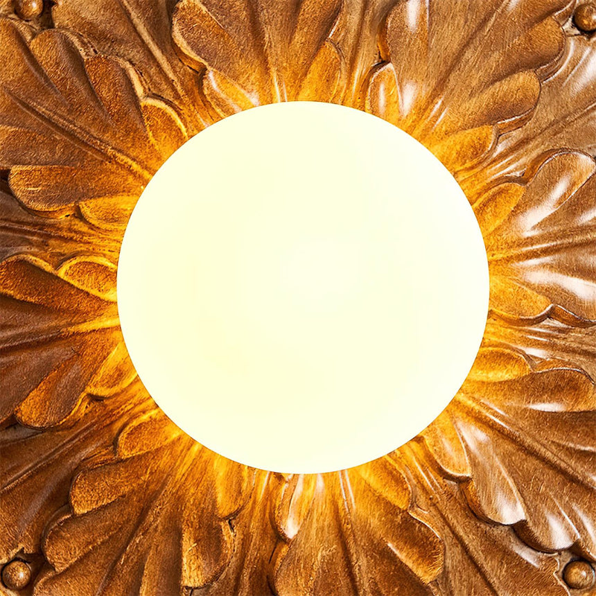 Opal Glass Globe Ceiling Light Fixture