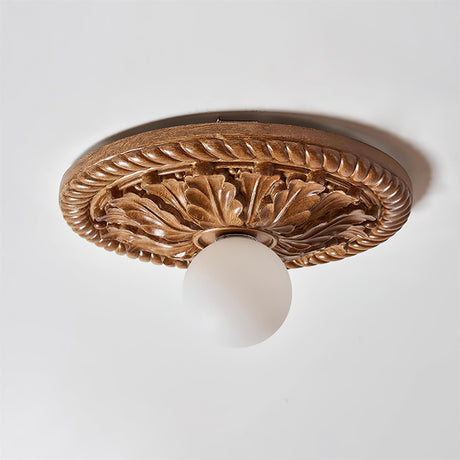 Vintage Style Ceiling Light with Round Silhouette