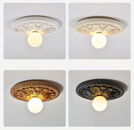 Resin and Acrylic Ceiling Light Fixture