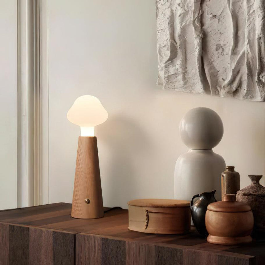 Acrylic Table Lamp with warm ambient glow lighting | OroDwell