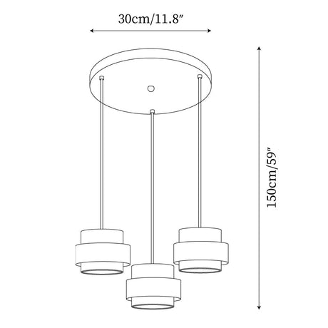 Wood and stone lamp close-up